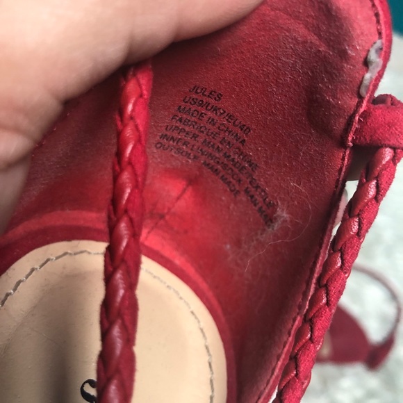 Red sandals from JustFab - Picture 2 of 2